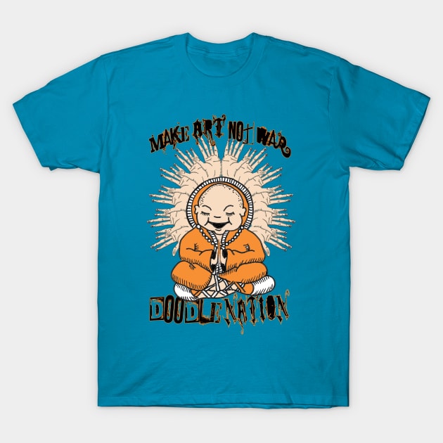 Buddah-doodle nation T-Shirt by Jett200